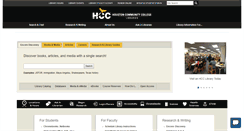 Desktop Screenshot of library.hccs.edu