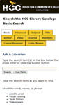 Mobile Screenshot of librus.hccs.edu